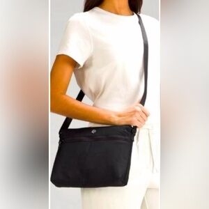 Lululemon Athletica New Parent Black Messenger Bag